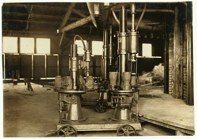 Groups of workers in Delaware Hosiery Mill. Location: Wilmington,…, 1910