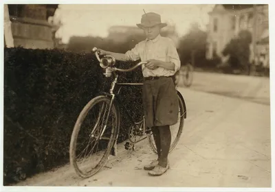 Luther Wharton, drug store delivery boy, twelve years old. Works from…, Texas, 1913