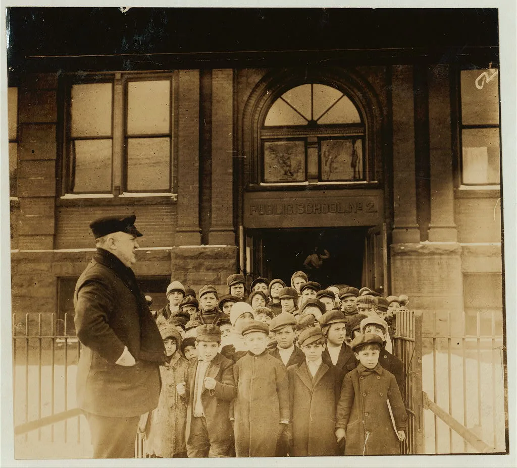 [Children from school No. 2 in the Italian district Terrace[?] nr.…, New York (State), 1910