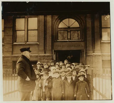[Children from school No. 2 in the Italian district Terrace[?] nr.…, New York (State), 1910