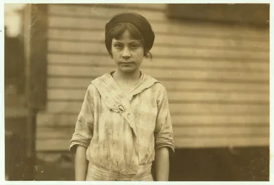 Madeline Causey ten year old worker in Merrimack Mills. Been working…, Alabama, 1913
