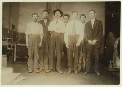 Superintendent and Overseers in Elk Cotton Mills.  Location:…, Tennessee, 1910