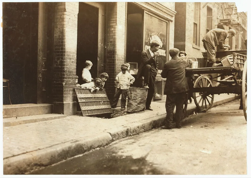 Street Kids.  Location: Boston, Massachusetts, 1909
