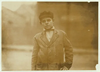 Joseph Bernard, 38 Perkins St., works in Spinning room #2.  Location:…, Massachusetts, 1911