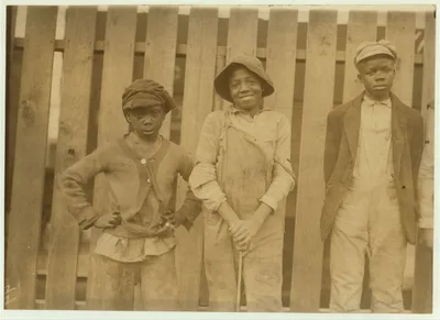 Young negroes working in Cape May Glass Co., Been there some time. …, New Jersey, 1909