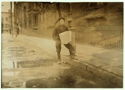 7:00 A.M. Sells before school, after school and Saturday and Sunday.…, Connecticut, 1909