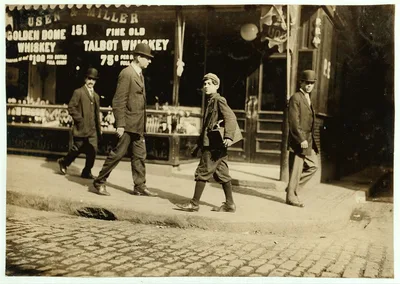 Sunday morning. One of the old-style bootblacks.  Location: Boston,…, Massachusetts, 1909