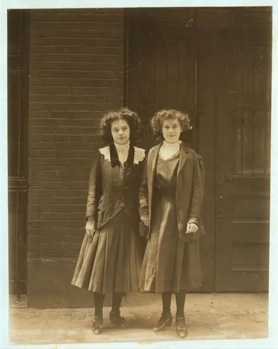 Two young girls working Inland Type Foundry. 9 to 10 hours a day. …, Missouri, 1910