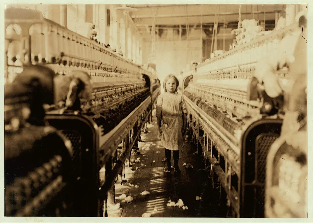A little spinner in the Mollahan Mills, Newberry, S.C. She was…, South Carolina, 1908