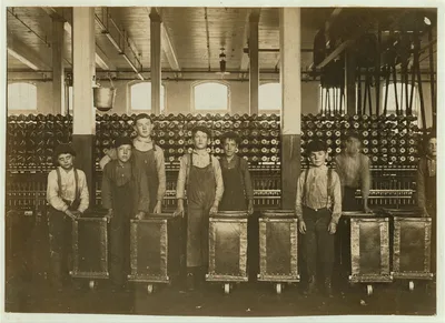 The doffers in Whitnel (N.C.) Mfg. Co.  Location: Whitnel, North…, North Carolina, 1908
