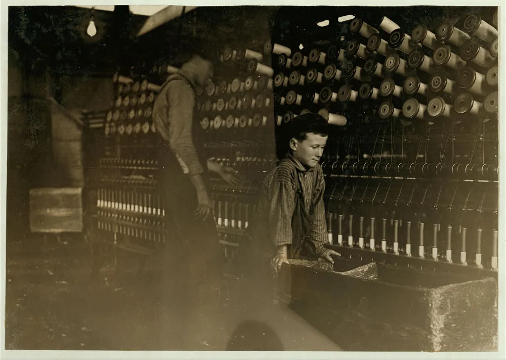 One of the doffers in Cawtaba Cotton Mill, Newton, N.C.  Location:…, North Carolina, 1908