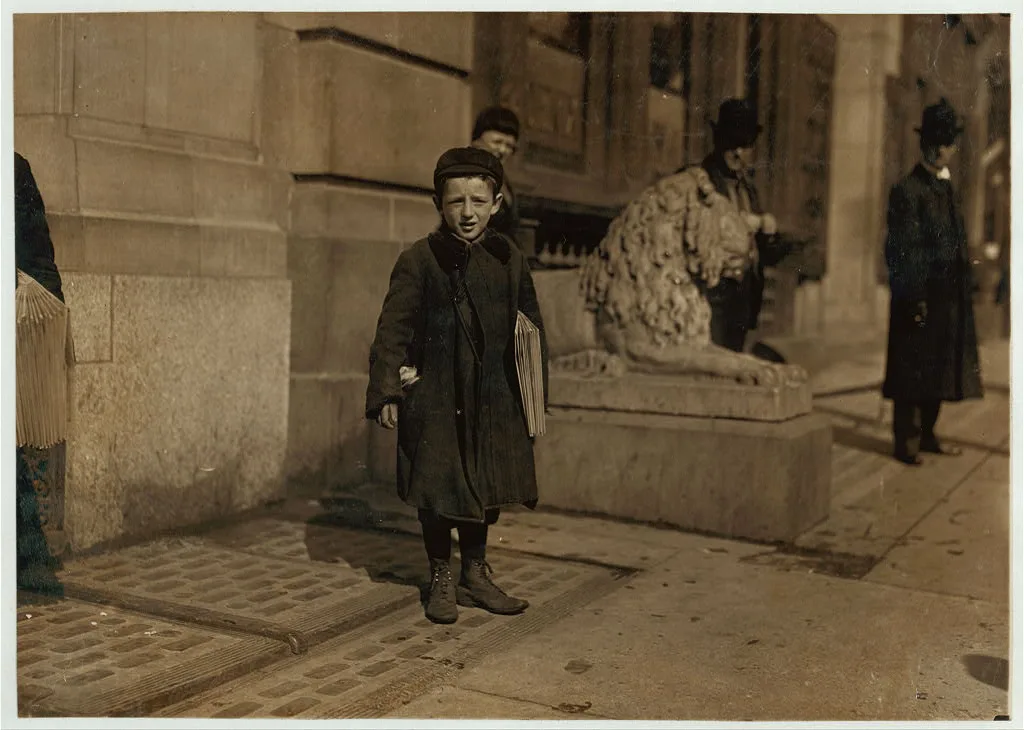 Jossph Harris a 9 year old newsboy in Hartford, Conn. Been selling 1…, Connecticut, 1909