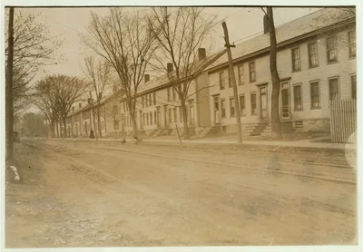 Row of mill houses belonging to Holden, Leonard Co., woolen mill,…, Vermont, 1909
