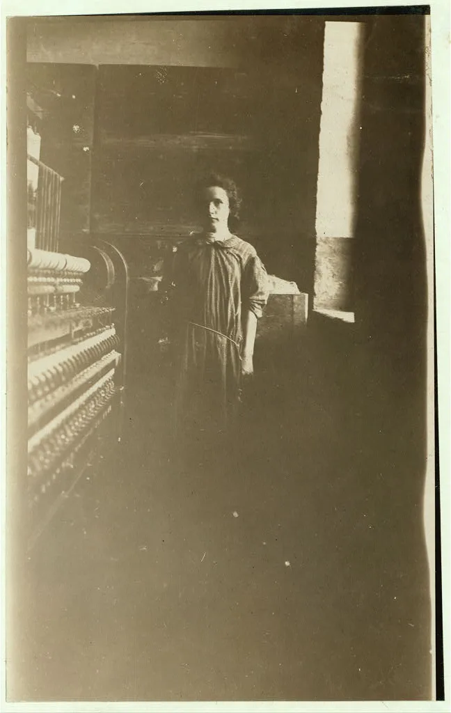 One of the young girls I found working in the Ampskeog Mfg. Co.,…, New Hampshire, 1909