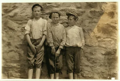 3 of the sweepers (not the smallest) in Clifton Mills.  Location:…, South Carolina, 1912