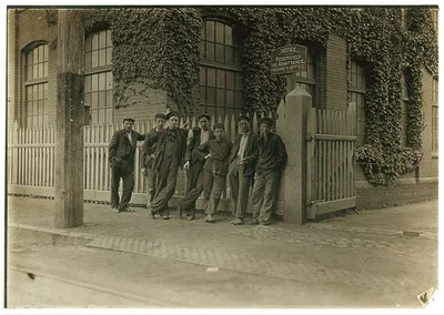 These boys and few more (not many) smaller ones work in Lorraine Mfg.…, Rhode Island, 1909
