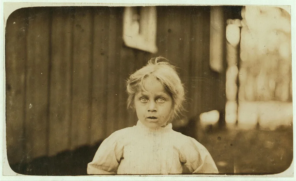 Little Teeny, one of the smallest oyster shuckers at Pass Christian,…, Mississippi, 1911