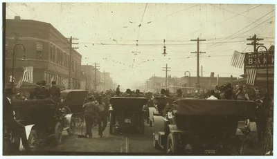 Col. Roosevelt addressing crowd at Ensley, Ala., on the occasion of…, Alabama, 1911