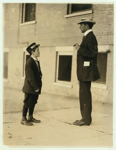 A.D.T. boy, 13 years old. 1 1/2 years at it; works from noon till…, Vermont, 1910