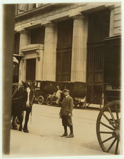 Day Messenger. Eugene Fennelly, 22 Holmes St.  Location: Boston,…, Massachusetts, 1910