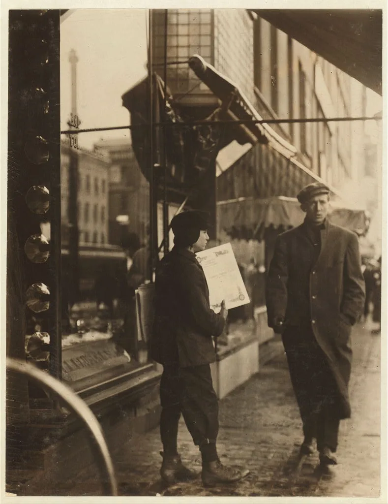 Selling during school hours, 2 P.M.  Location: Rochester, New York…, New York (State), 1910