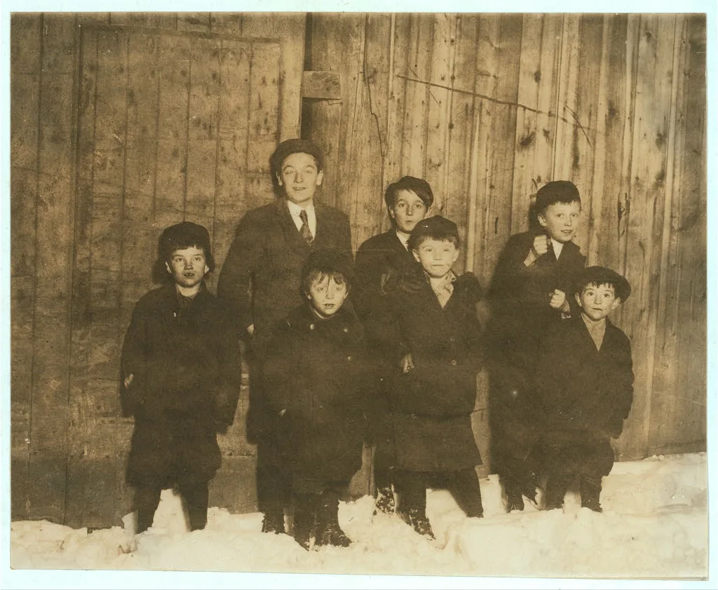 Group in front of 36 Laight St.  Location: New York, New York (State), 1910