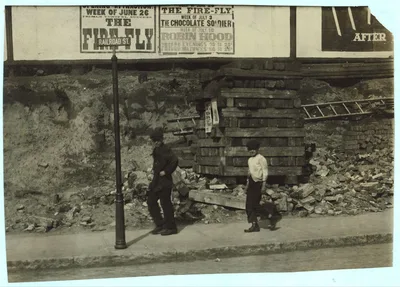 15 year old driver of oil wagon and his 10 year old helper. …, Massachusetts, 1916