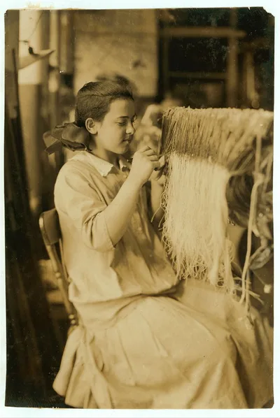 [Rhea Quintin - 14 years old. Hand drawing in on Webb frame. Been at…, Massachusetts, 1916