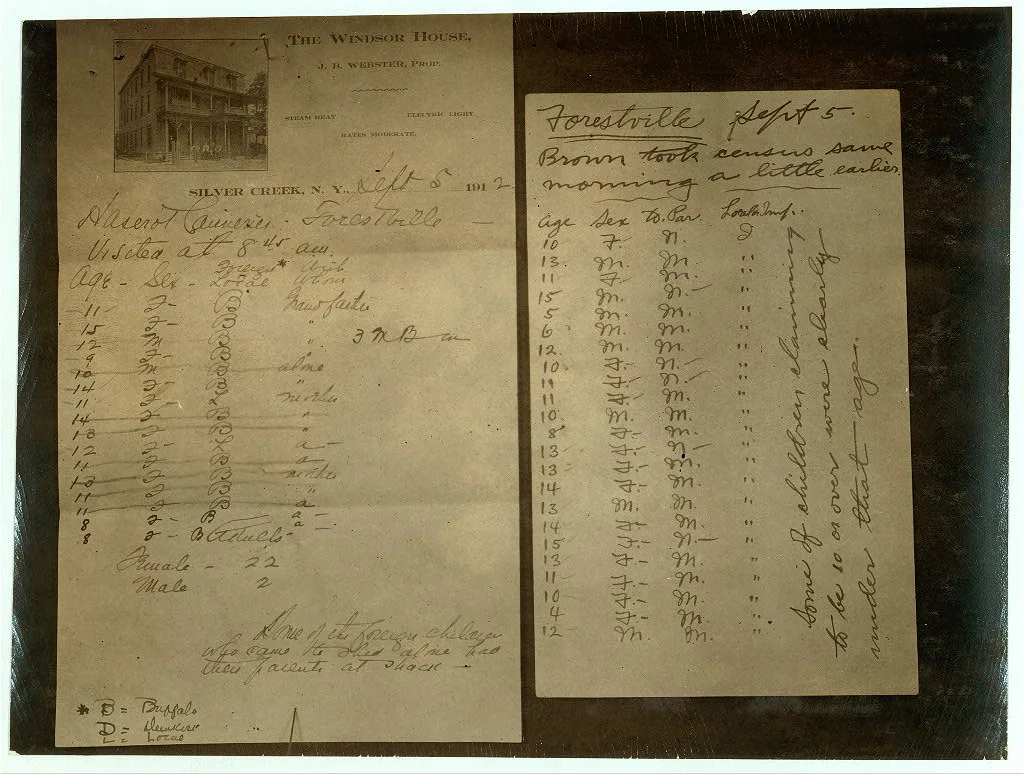 Reproduction New York State Factory Investigating Commission cannery…, 1913