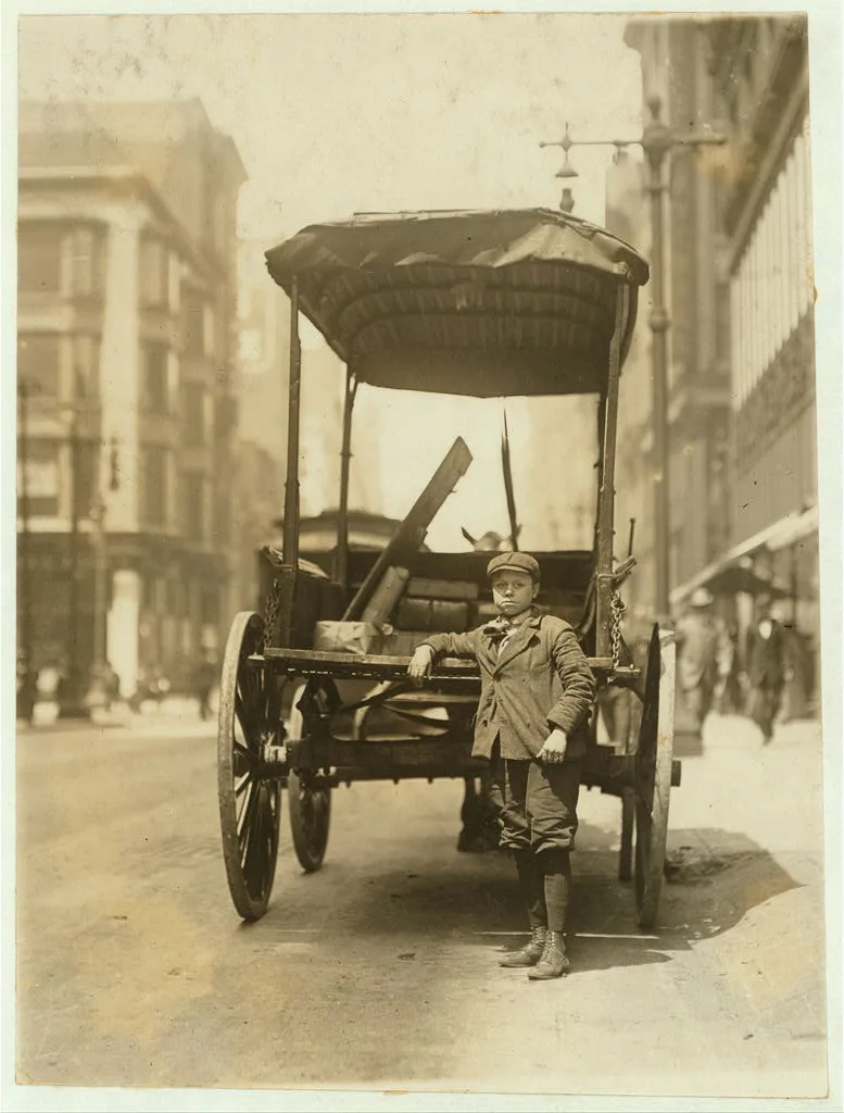 One of the many young boys working as assistants on express wagons.…, Missouri, 1910
