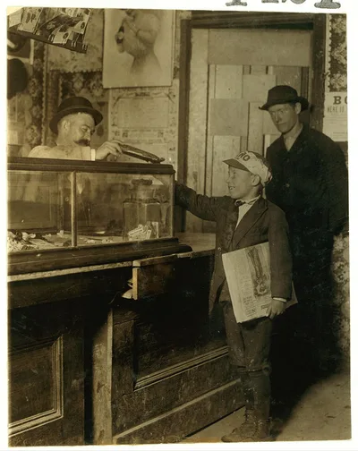 Where the money goes to. Bach Branch Office usually has a candy…, Missouri, 1910