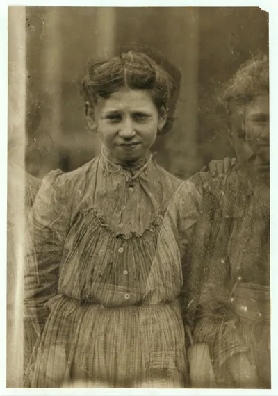 Composite photograph of child laborers made from cotton mill children, 1913