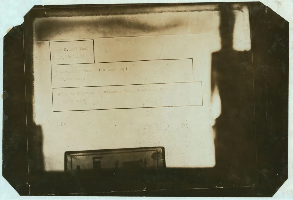 Exhibit panel, 1913