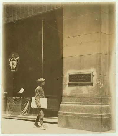Truant newsboy 11:30, May 12th, 1910. Near Broadway,.  Location: St.…, Missouri