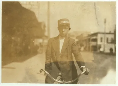 Photograph from 1911: Ben Key, a fifteen year old messenger in Tampa,…