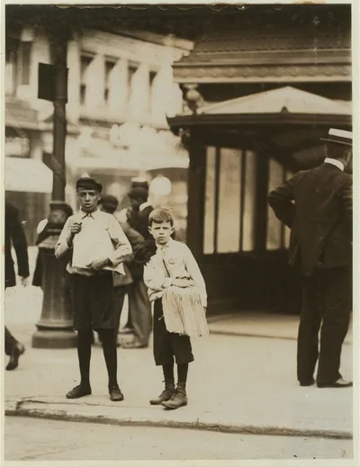 N.Y. Newsies.  Location: New York, New York (State), 1910