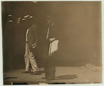Large A.D.T. Boy, Park Row, N.Y.  Location: New York, New York (State), 1910