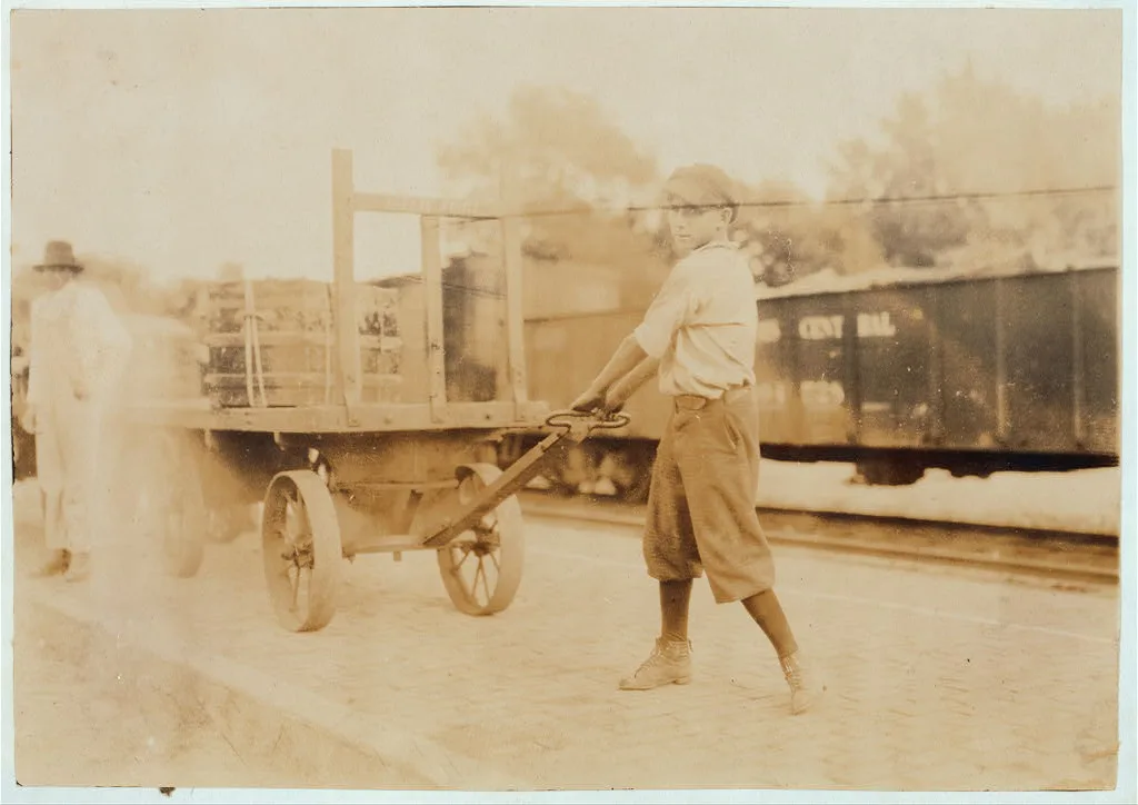 15-year old boy says he works some for the railroad.  Mountain Grove,…, Missouri, 1916