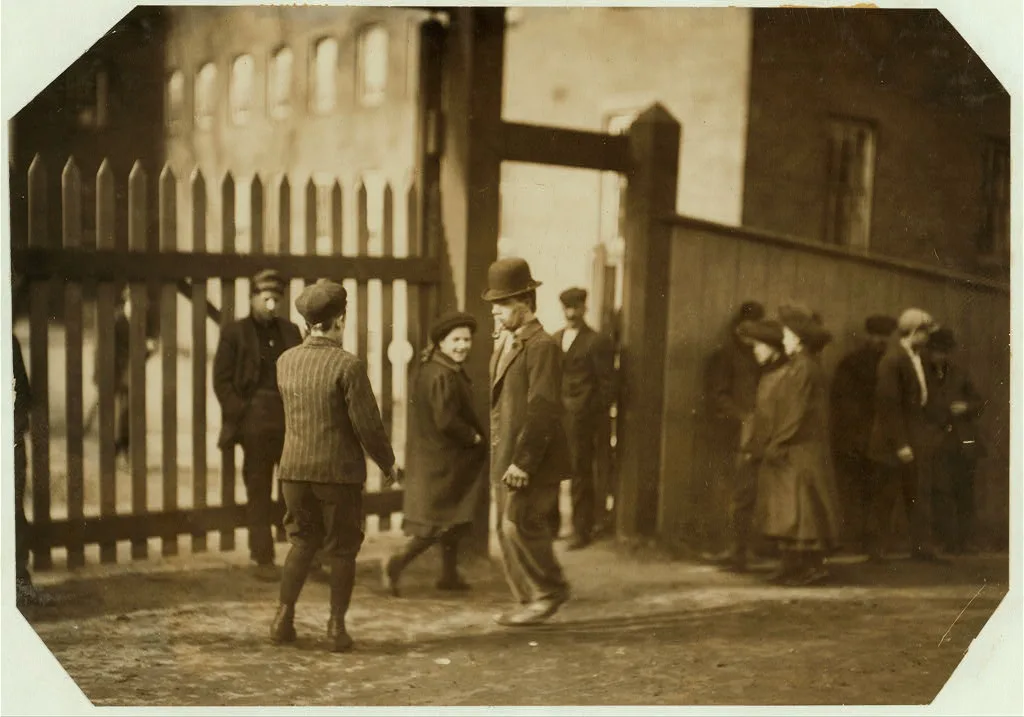 Louis Langevin, (boy running) (young), 318 Friend St. Works in…, Massachusetts, 1911