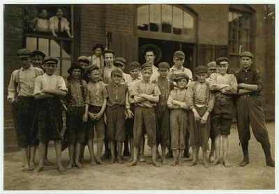 Group of doffers in Riverside Cotton Mills, Danville, Va. Some are…, Virginia, 1911