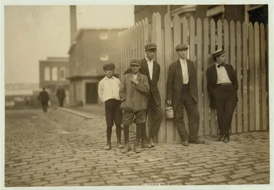 Second boy on left hand in picture is Antone Simmons. See 2314. …, Massachusetts, 1911