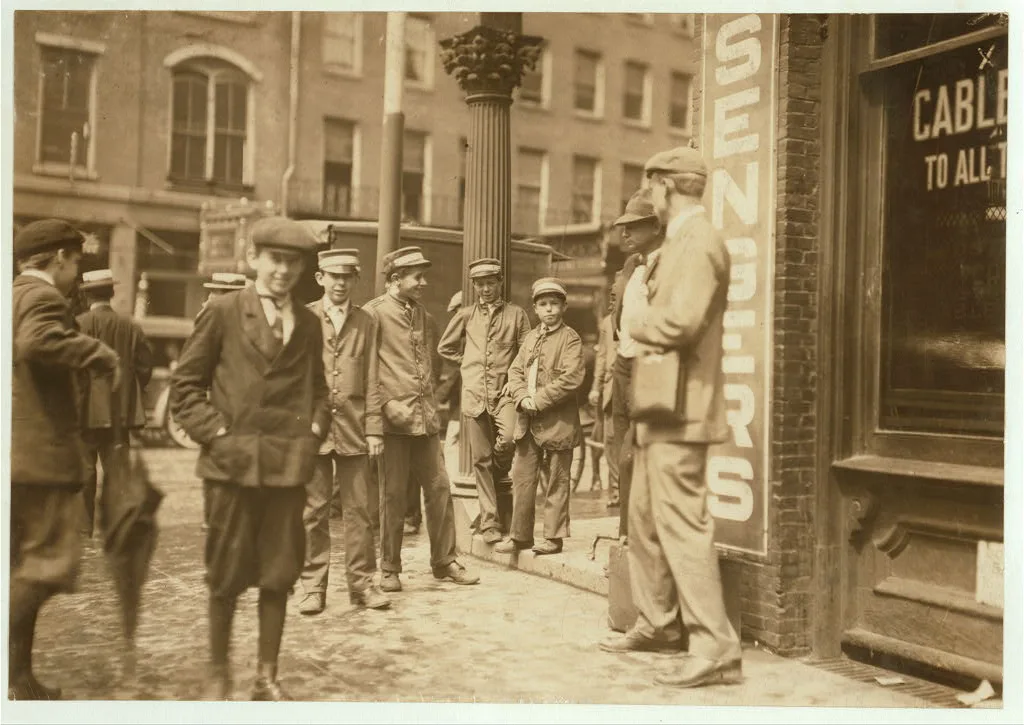 Postal messengers. Fall River, August 26, 1911. 11 A.M. Richard K.…, Massachusetts