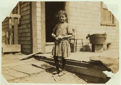 Phoebe [Thomas], a little while after the accident. Location:…, Maine, 1911