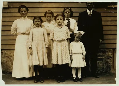 [All of the family of Antoinette Pothier, 32 Easton Street. Father…, Massachusetts, 1911
