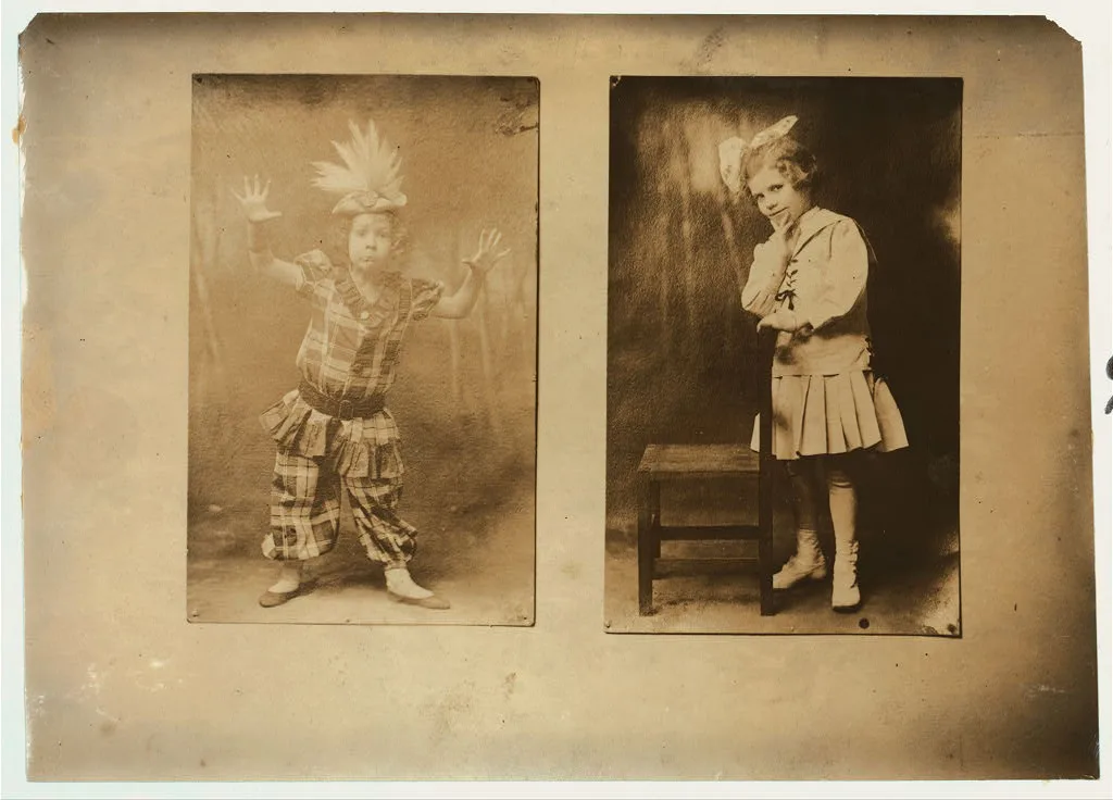 [Seven year old Ann Suter, and eight year old Andrey Shrier in…, District Of Columbia, 1912