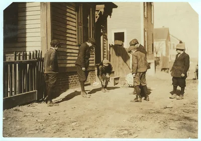 (For Child Welfare Exhibit 1912-13.) Shooting craps, Providence, R.I.…, Rhode Island