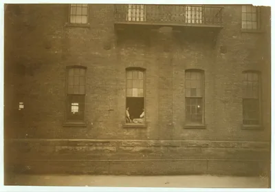 (For Child Welfare Exhibit 1912-13.) Narrow windows in Atlantic Mill…, Rhode Island
