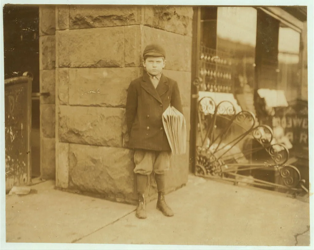 Stephen Yankus - 350 Newark St., 8 yrs. old, and works till 10 P.M.…, New Jersey, 1912