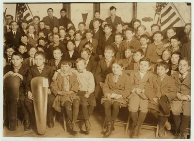 The Newsboy Club. Gathered to go to a stunt at Moving Picture Show…, New Jersey, 1912