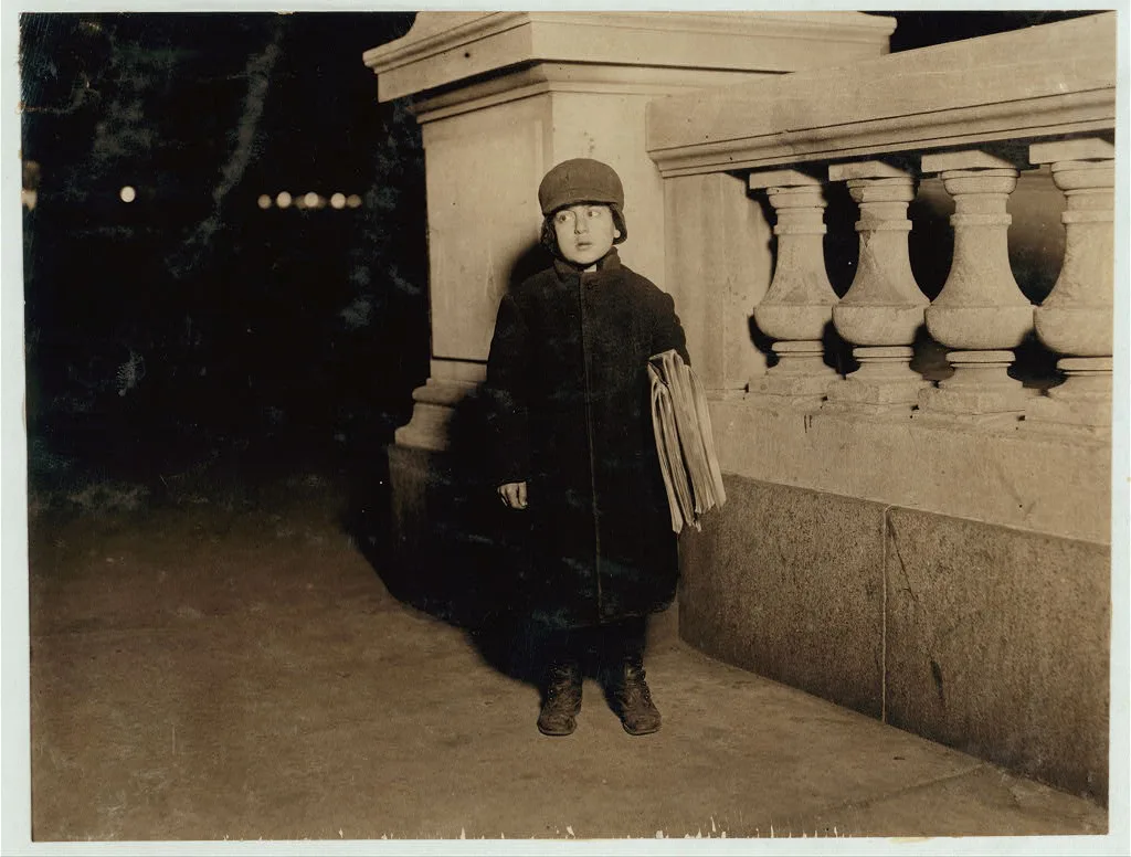 Izzie Kline, 8 yrs. old, Newsboy. Sells until 7 P.M. some nights.…, New Jersey, 1912